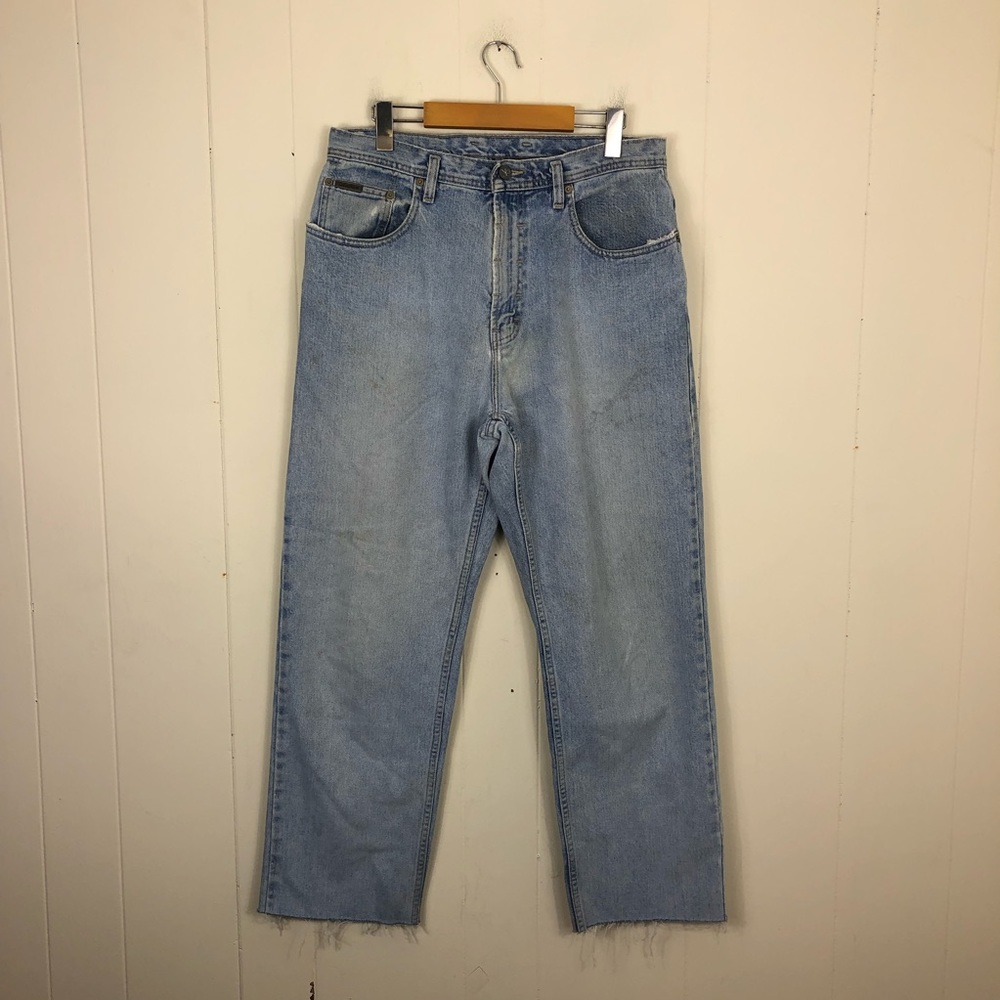 Vintage Calvin Klein Straight Leg High Rise Jeans Sz 30